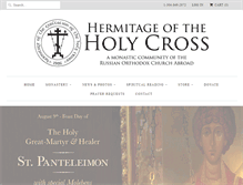 Tablet Screenshot of holycross-hermitage.com